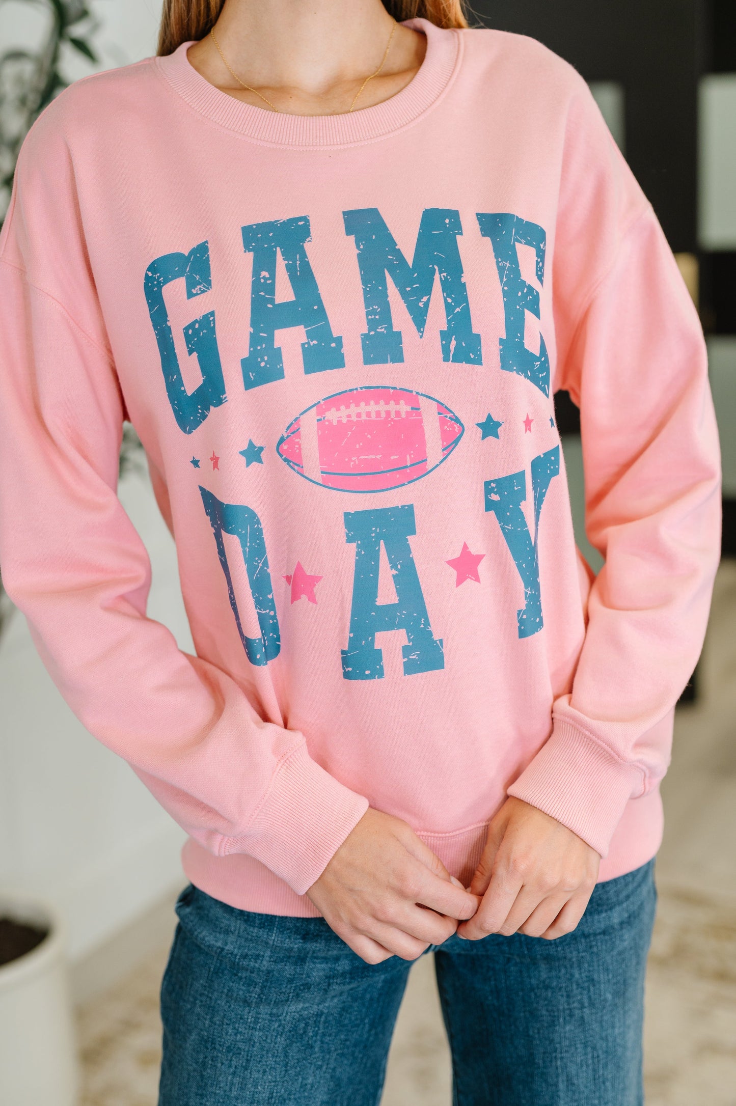 Game Day Graphic Drop Shoulder Sweatshirt