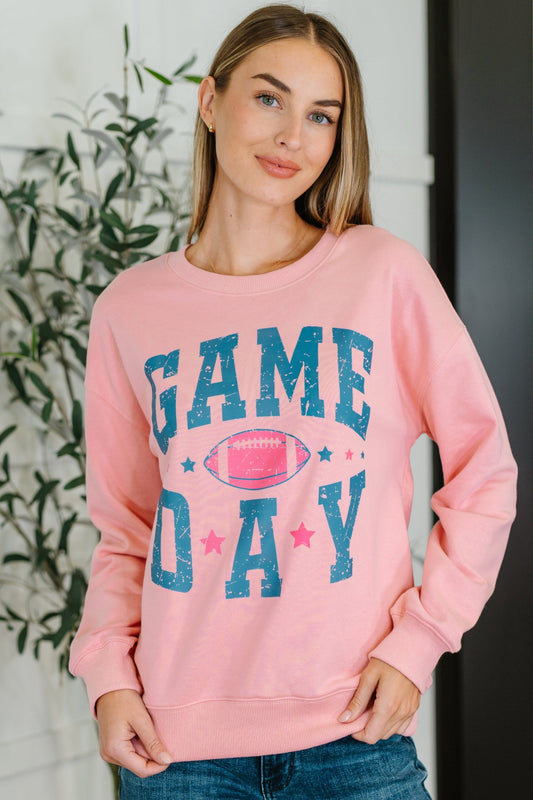 Game Day Graphic Drop Shoulder Sweatshirt